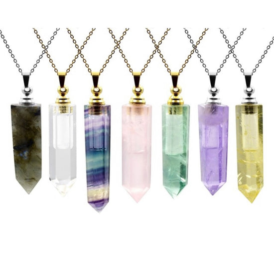 Crystal Diffuser Necklace Diffuser Jewelry Healingscents   